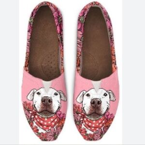 Groove Bags Custom Kicks Pit Bull Dog Flats Slides Shoes 10.5 Slippers 10 Shoes